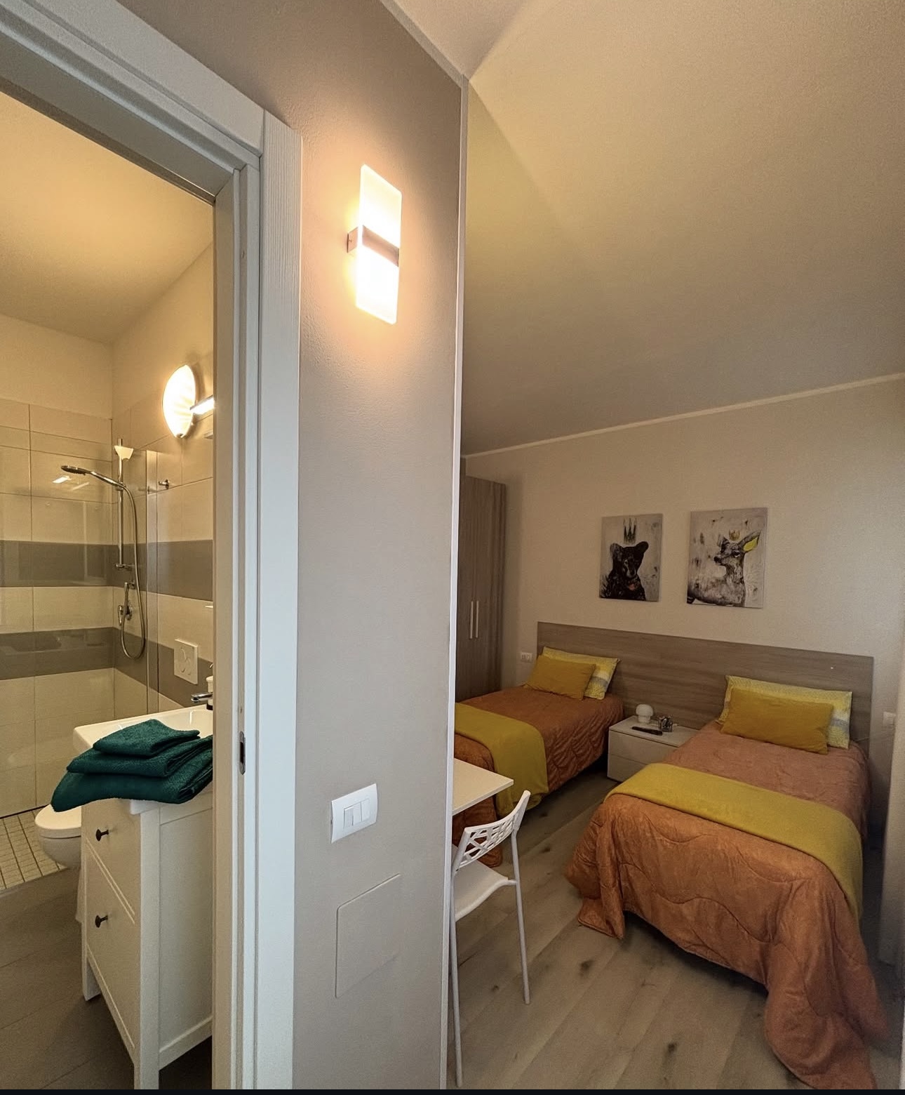 Tortellino — vista panoramica camera e bagno